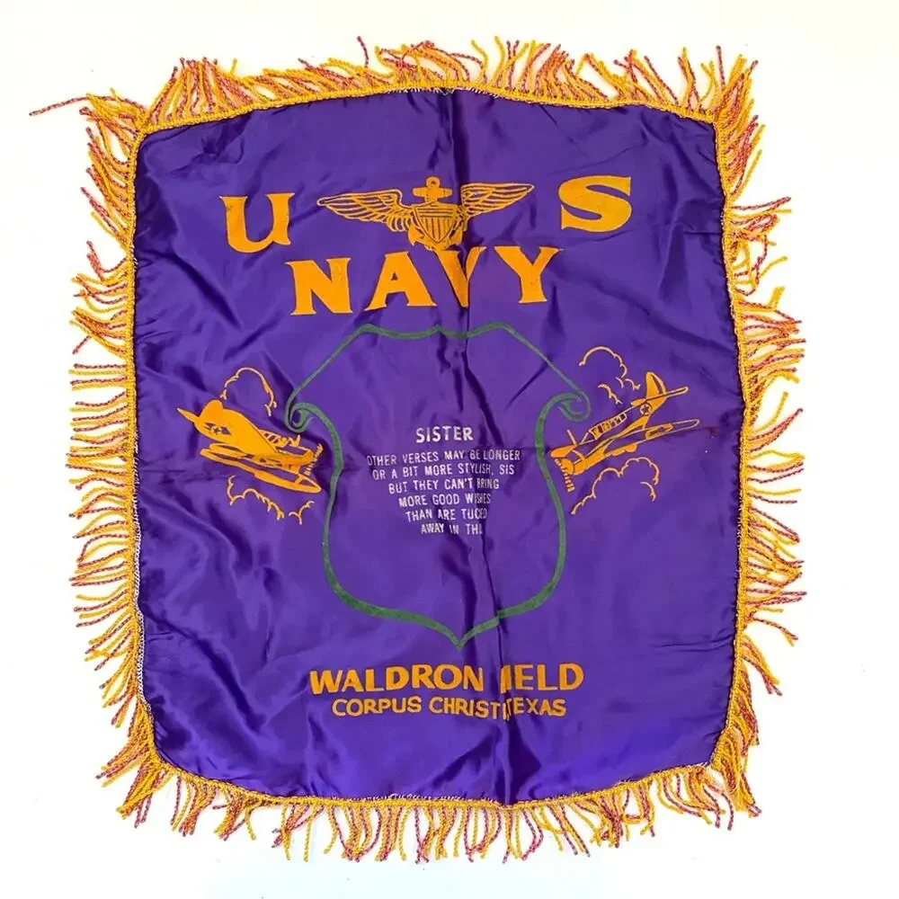 WWII US Navy Sister Pillow Case Covers Set
